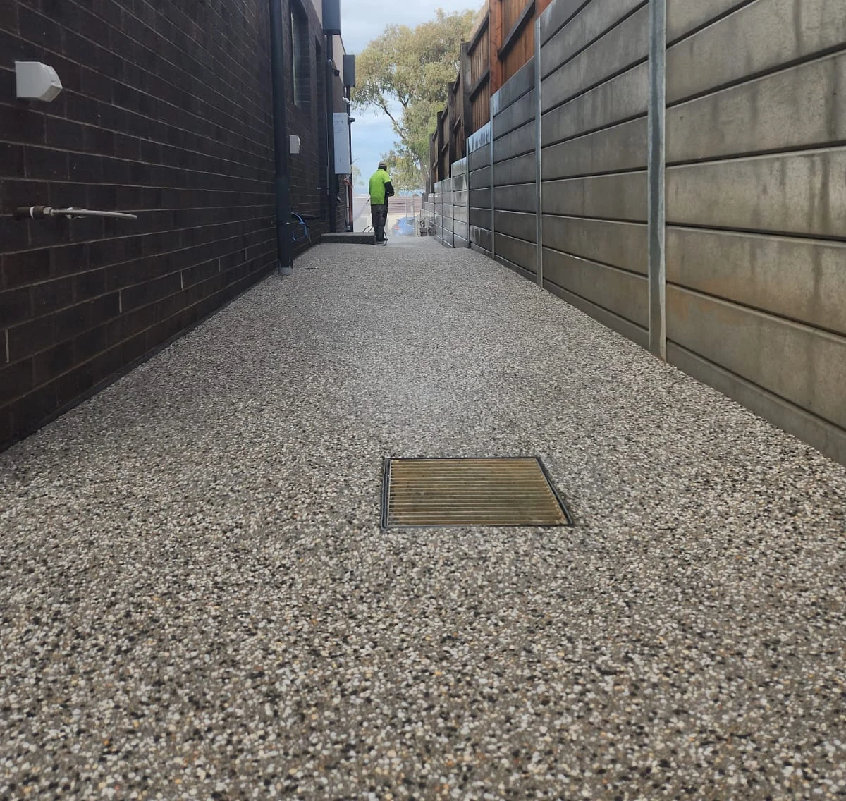 Exposed Aggregate Side Path
