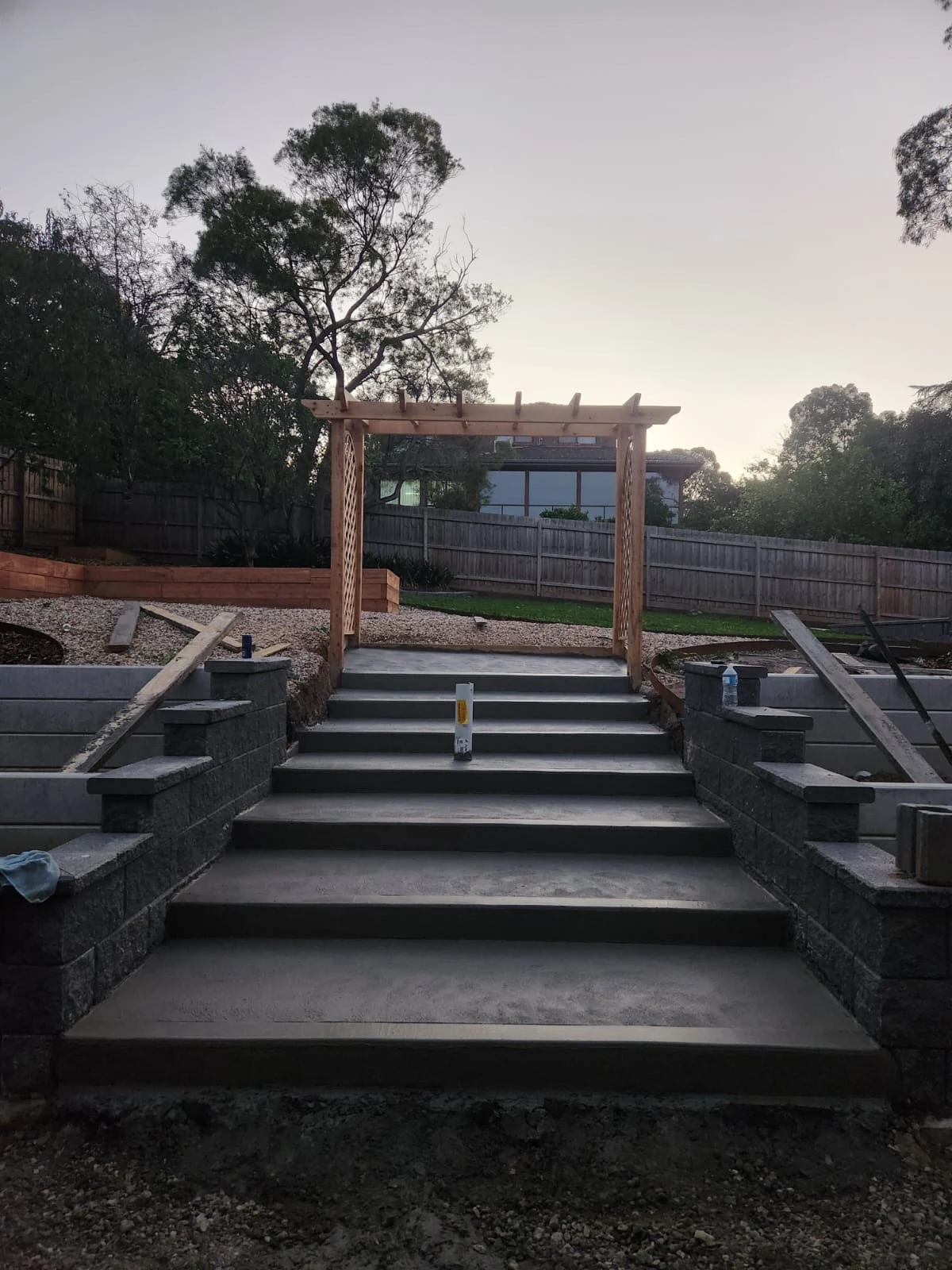 Concrete Garden Steps