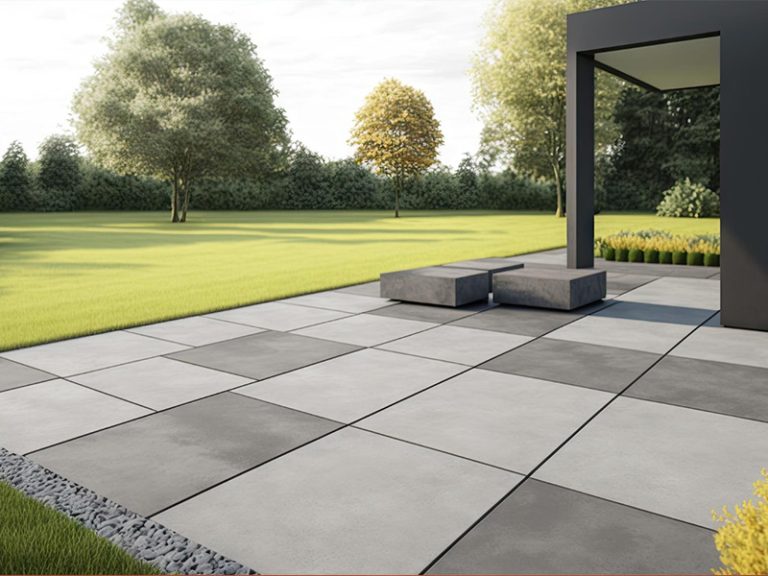 Sample outdoor concrete area